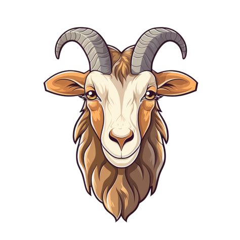 Goat Head Logo Mascot Illustration 45794113 Png