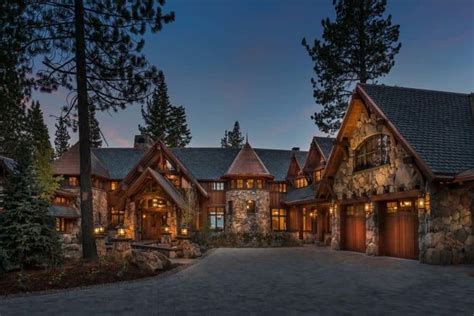 Stunning lodge style home with old world luxury overlooking Lake Tahoe ...