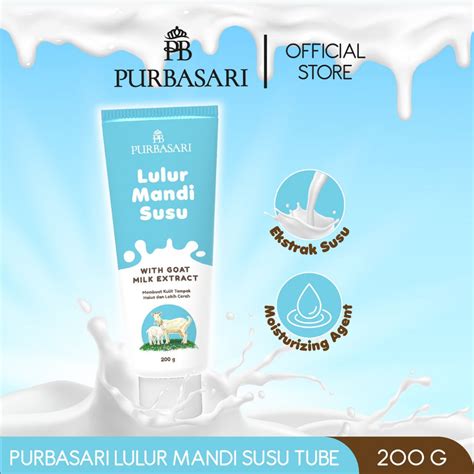 Jual PURBASARI LULUR MANDI SUSU TUBE 200ML Shopee Indonesia