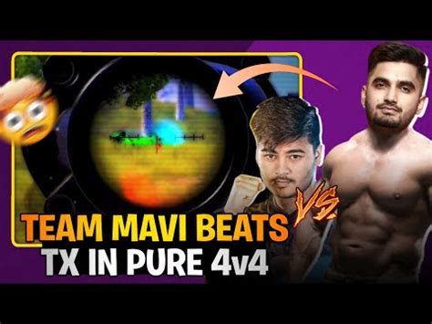 Team Mavi Vs TX Pure 4v4 Mavi Pure 1v1 With TX Aditya YouTube