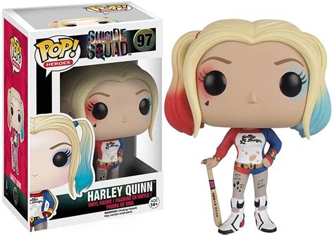 Boneco Funko Pop Arlequina 97 Harley Quinn Esquadrão Suicida