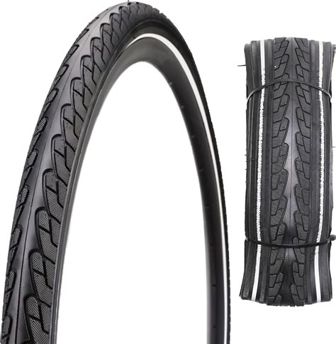 Simeiqi 1 Or 2 Pack 700c Road Bike Tires 700x38c With Reflective Strip