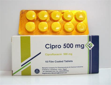 CIPRO 500 MG 10 TAB - Seif Pharmacies