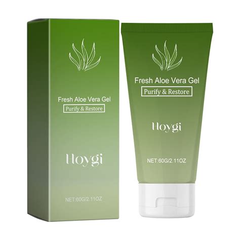 Hkejiaoi Aloe Vera Soothing And Moisture Gel For Face And Body Organic