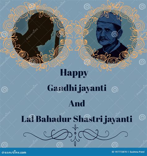 Happy Mahatma Gandhi Ji Jayanti and Lal Bahadur Shastri Ji Jayanti on October Month Editorial ...