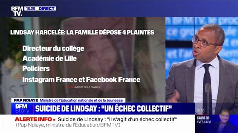 Suicide De Lindsay Jai Lancé Une Enquête Administrative Annonce