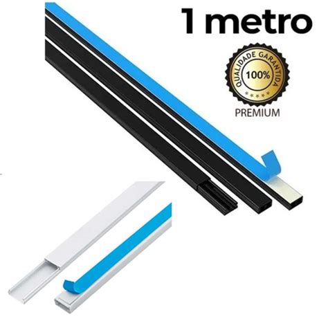 Canaleta Preta Ou Branca Metro Fita Adesiva Canaleta De Fio Pvc