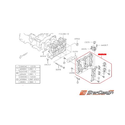 Couvercle d arbres à cames côté droit SUBARU BRZ TOYOTA GT 86