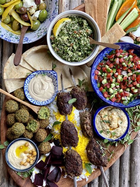 Middle Eastern Mezze Platter Lemony Thyme