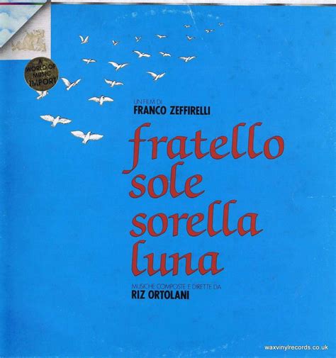 Riz Ortolani Fratello Sole Sorella Luna Lp Vinyl Record Wax Vinyl