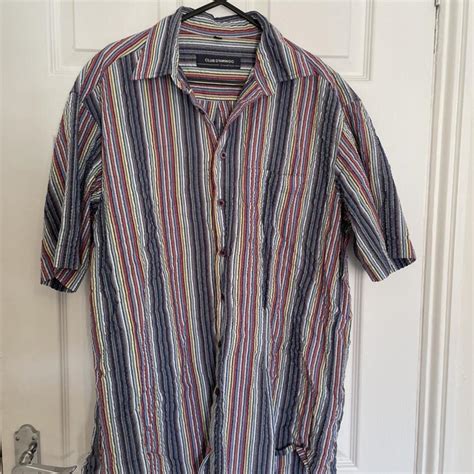 Vintage Button Up Shirt Funky Material So Great To Depop