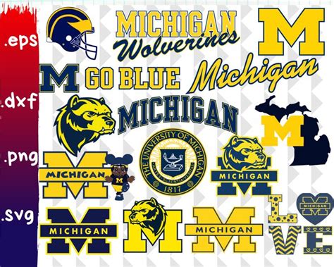 Show your team spirit with Michigan Wolverines SVG