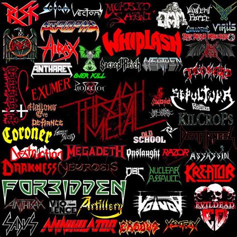 Thrash Metal Band Logos