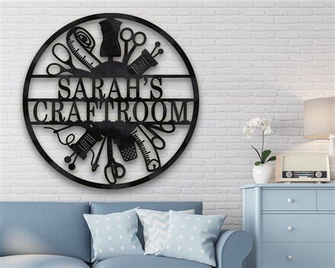 Craft Room Sign Customized Rustic Home Craft Room Sign Hobby Etsy