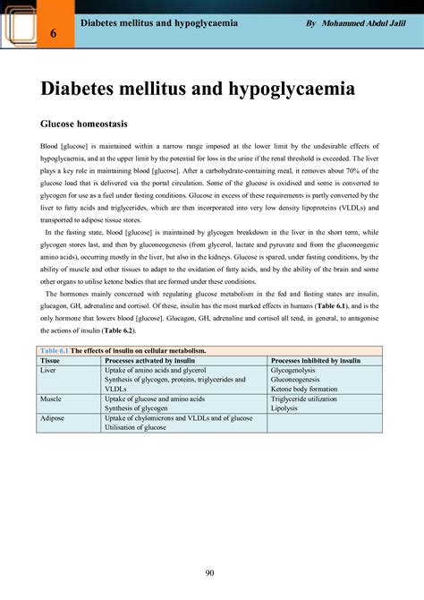 Solution Diabetes Mellitus And Hypoglycaemia Studypool