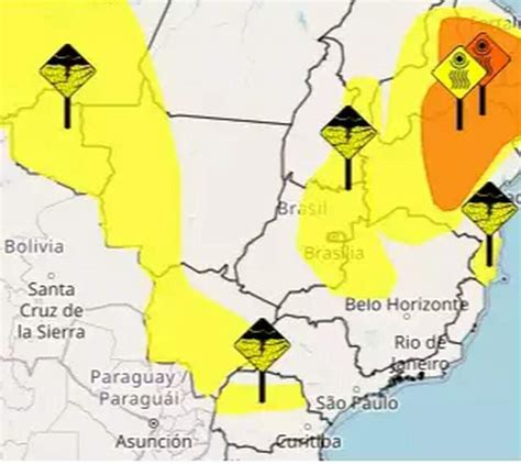 Alerta indica chuvas intensas e ventos até 60 km h em MS Cidades