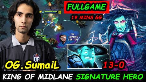 Og Sumail Storm Spirit Signature Hero King Of Mid Ready For Ti Dota