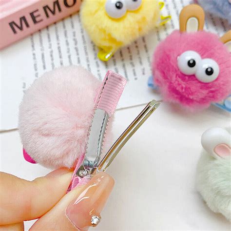 Cute Funny Big Eyes Cartoon Plush Little Monster Hair Clip Duck Bill