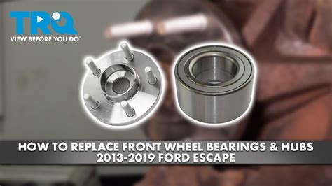 How To Replace Front Wheel Bearings Hubs Ford Escape A Auto