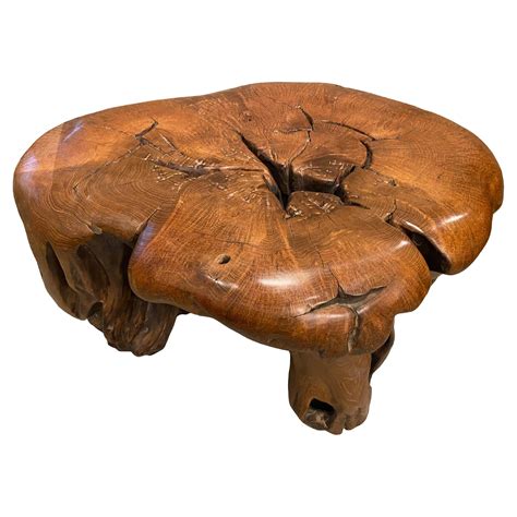 Massive Burl Wood Coffee Table At Stdibs