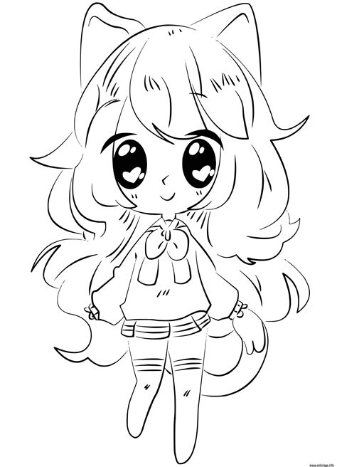 Coloriage Kawaii Gacha Life Jecolorie