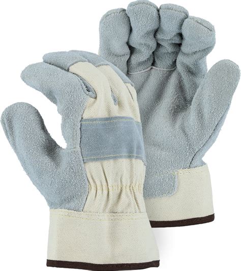 Majestic 1800 Split Cowhide Leather Palm Work Gloves Kevlar Sewn Doze