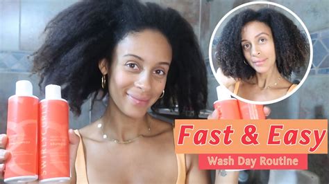 4 Steps To A Fast Easy Wash Day Routine For Natural Hair YouTube