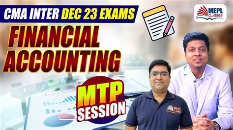 CMA Inter Dec 23 Financial Accounting MTP Session MEPL Classes