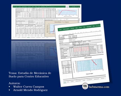 Excel de Estudio de Mecánica de Suelos para Centro Educativo Heb MERMA