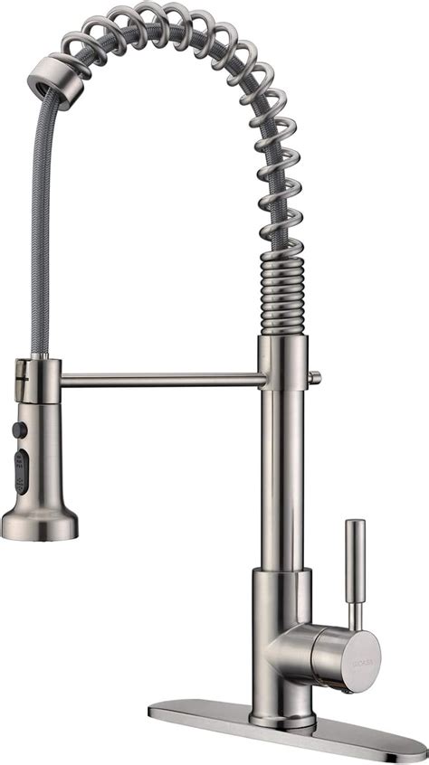 GICASA Commercial Style Single Handle Kitchen Faucet Stainless Steel