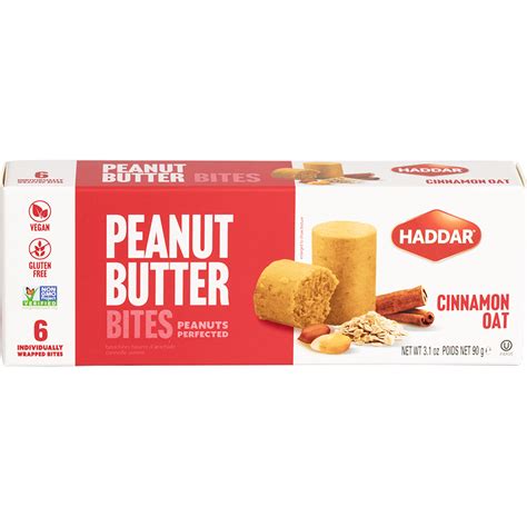 Haddar Cinnamon And Oats Peanut Butter Bites Kayco