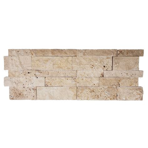 7x20 Ivory Splitface Travertine Wall Panel 3 4 FBR Marble PAVERS