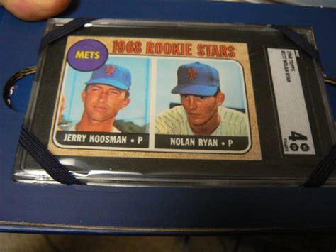 1968 TOPPS 177 NOLAN RYAN NEW YORK METS ROOKIE BASEBALL ROOKIE CARD