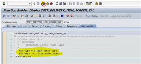 Techsap Screen Enhancement For Delivery Item Of Vl01nvl02n Tcode By