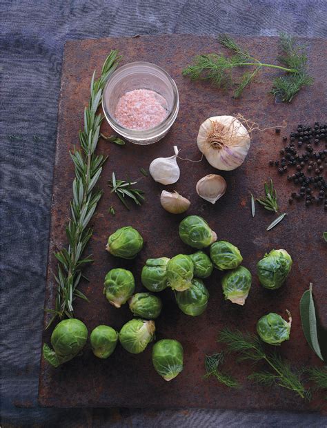 Fermented Herb And Garlic Brussels Sprouts Or Sprout Kraut Edible