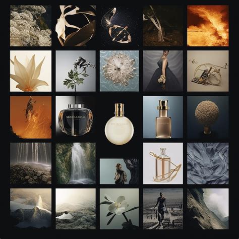 Moodboardforluxuryperfumebrandad5b550d Foto Premium