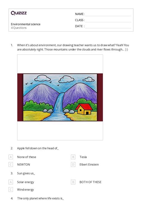 Environmental Science Worksheets For Th Class On Quizizz Free