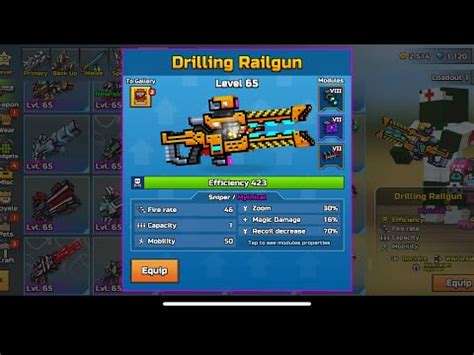 Drilling Railgun Mythical Sniper Rifle Test Pixel Gun D Youtube