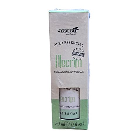 Óleo Essencial Alecrim 10ml Vegetal do Brasil ABRAÃO ERVAS