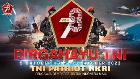 Logo HUT Ke 78 TNI Dan Tema Peringatan 5 Oktober 2023 Beserta Link