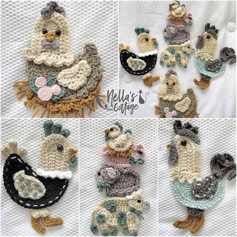 Ravelry Country Chickens Pattern By Jen Mitchell Nella S Cottage