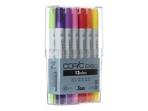 Copic Ciao Marker 12pc Basic Set Crafty Arts