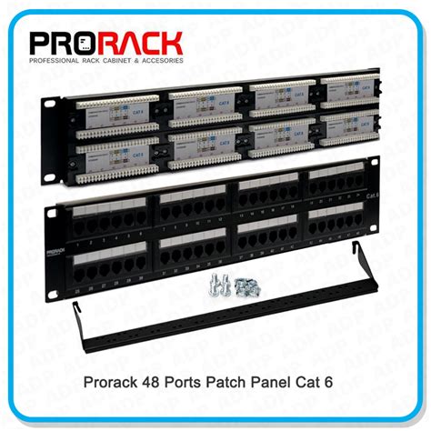 Prorack Ports Cat Fully Loaded Patch Panel Lazada Ph