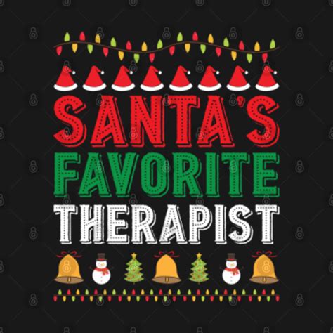 Santas Favorite Therapist Christmas Ornament Xmas Holiday Therapist