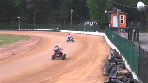 Atv Flat Track Racing At Stonybrook Youtube