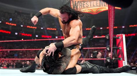 Drew Mcintyre Brutalizes Roman Reigns Raw March 11 2019 Wwe