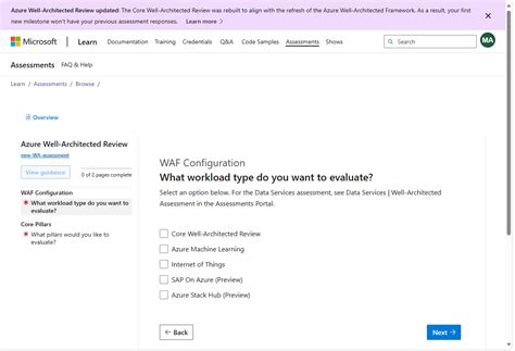 Use Well Architected Framework Assessments In Azure Advisor Azure