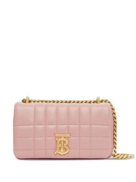 Burberry Mini Lola Quilted Leather Bag In Pink Lyst