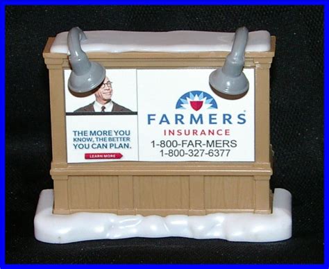 Custom Ho Scale Farmers Insurance Light Up Billboard Sign Ebay