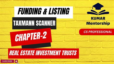 CFSL SCANNER SOLVED CHAPTER 2 REAL ESTATE INVESTMENT TRUSTS